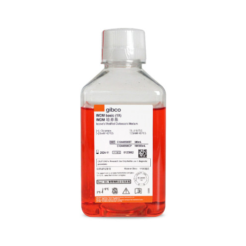 C12440500BT 国产IMDM培养基（含L-谷氨酰胺，HEPES，丙酮酸钠）