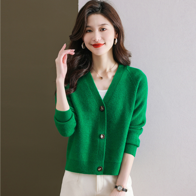 百搭休闲针织开衫小个子外搭长袖