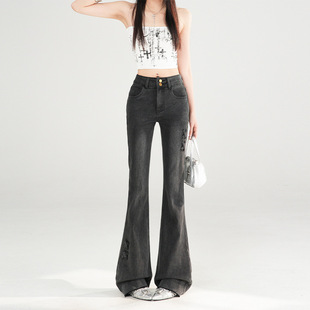 【Sweet】御姐辣妹|蝴蝶结设计|甜辣纯欲黑灰微喇叭女