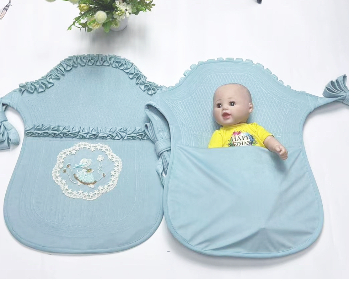 老式传统婴儿背带宝宝贵州云南四川小孩前抱后背T背巾绣花四季背