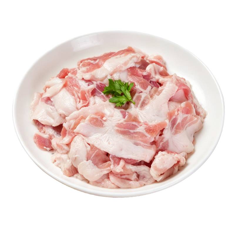 粮农星厨去皮五花肉片生鲜商用猪肉烤肉火锅食材图片