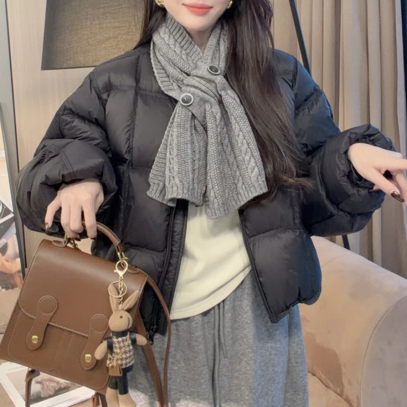 2025新款羽绒棉服女小个