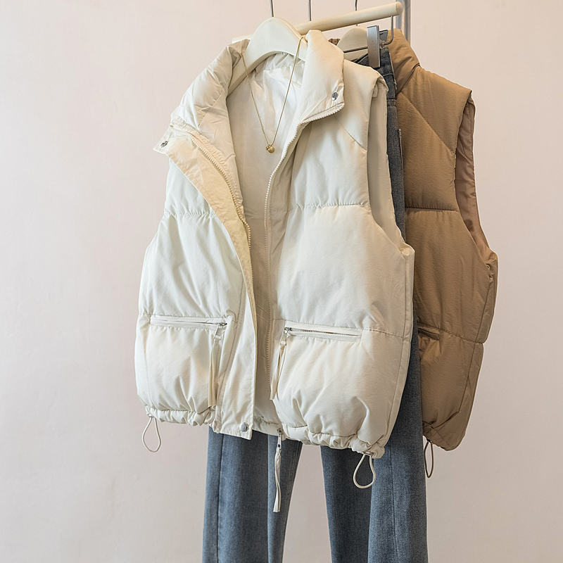 大码叠穿棉马甲外套女202