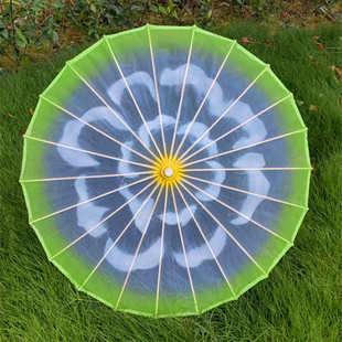 春晚同款 茉莉花开舞蹈伞旗袍走秀伞茉莉情怀演出道具伞透明道具伞