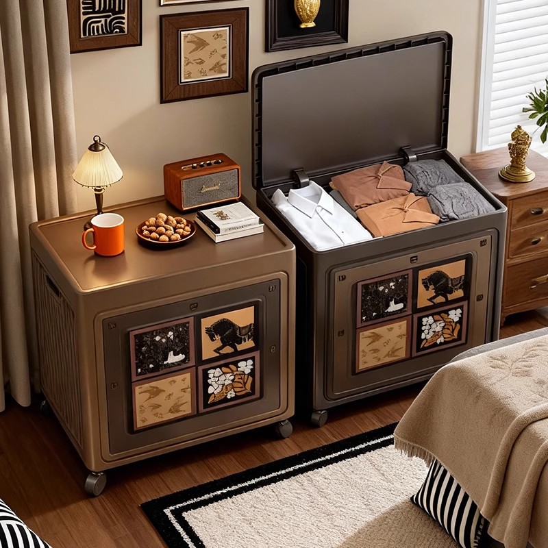 超大容量可移动可折叠收纳筐