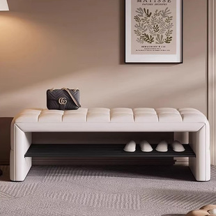 换鞋凳家用门口可坐软包长条凳现代简约衣帽间沙发凳子卧室床尾凳