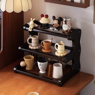杯子收纳置物架桌面杯架餐边柜水吧台面茶杯咖啡马克杯放置展示架