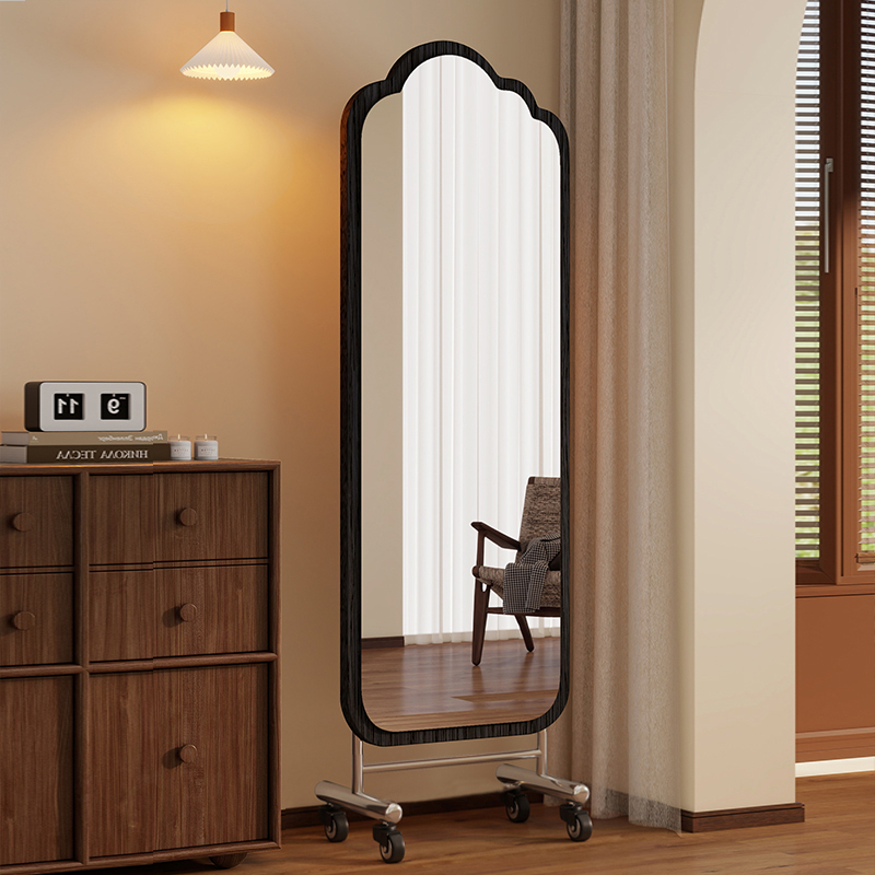 全身镜落地镜可移动滑轮穿衣镜