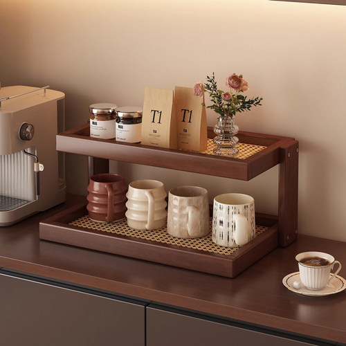 多层茶具化妆品收纳架
