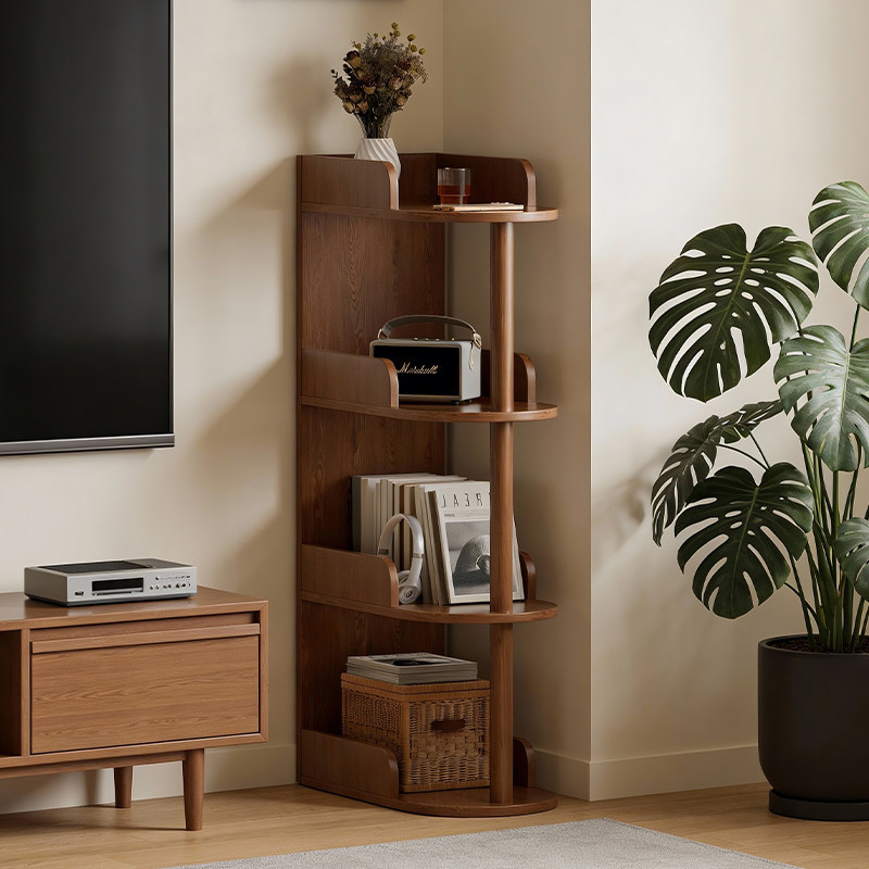 沙发边几家用客厅侧边柜简易超窄小型创意迷你收纳实木床头置物架