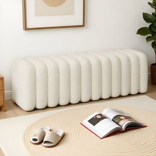 换鞋凳现代简约衣帽间沙发凳子卧室床尾凳家用门口可坐软包长条凳