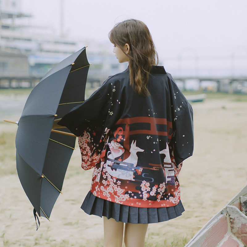Original Fushimi Fox Japanese A gentle wind Cardigan men and women clothing Versatile Autumn and winterin the Women's clothing/Boutique , Jacket  category - from Buy2taobao.com to provide professional Taobao agent buy service