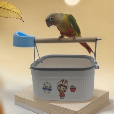 站架桌面虎皮鸟架子玩具塑料站杆