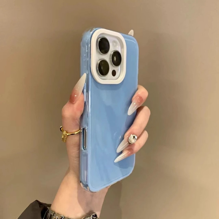 高颜值奶油果冻壳适用苹果16promax手机壳新款16简约iPhone15pro全包14防摔13p情侣14pm纯色硅胶软简约保护套