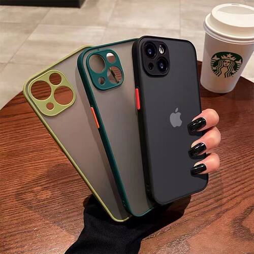 iPhone15亚克力ins简约肤感