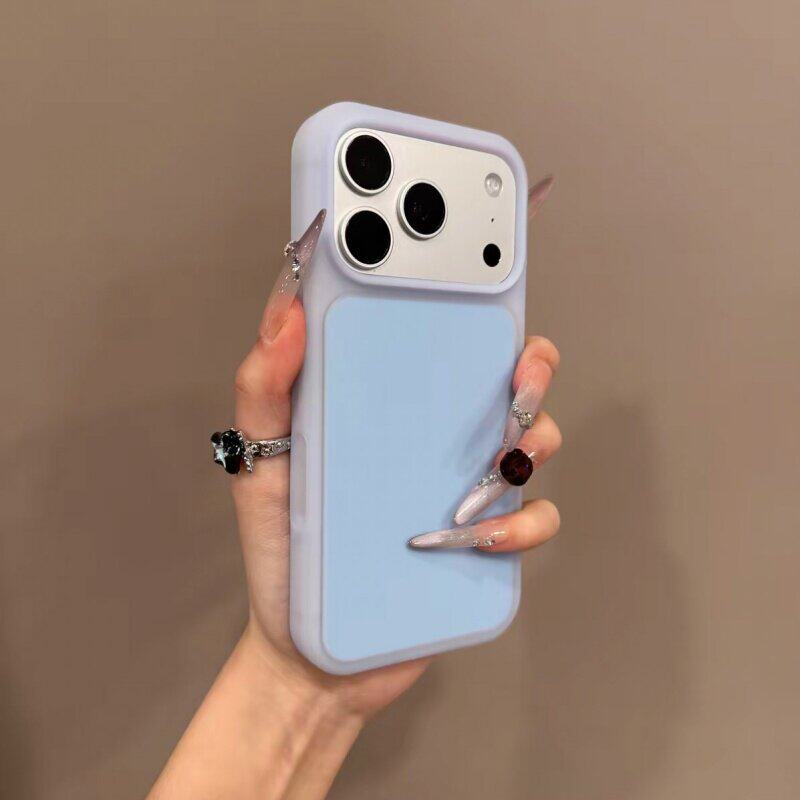 小清新果冻液态硅胶适用于iPhone17promax手机壳新爆款苹果16promax全包防摔17pro简约保护套15pro/16pro白色