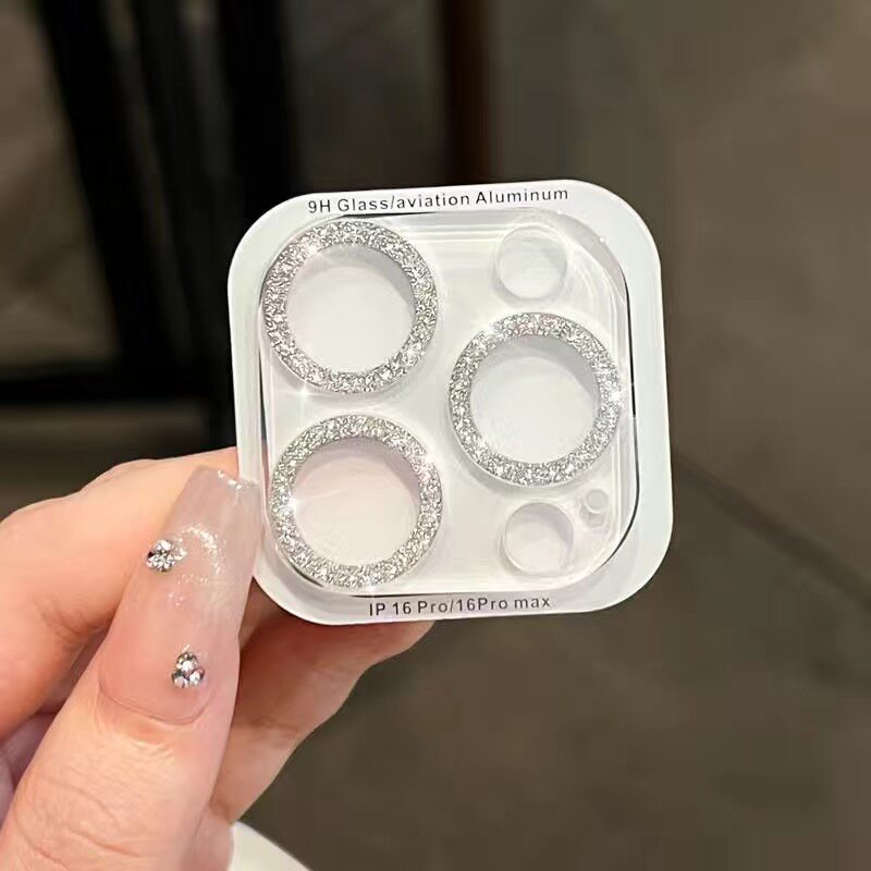 闪粉一套全包镜头膜适用iPhone17promax手机高级感16苹果14pro后置摄像头保护膜15闪粉奢华女16高清15pro防摔