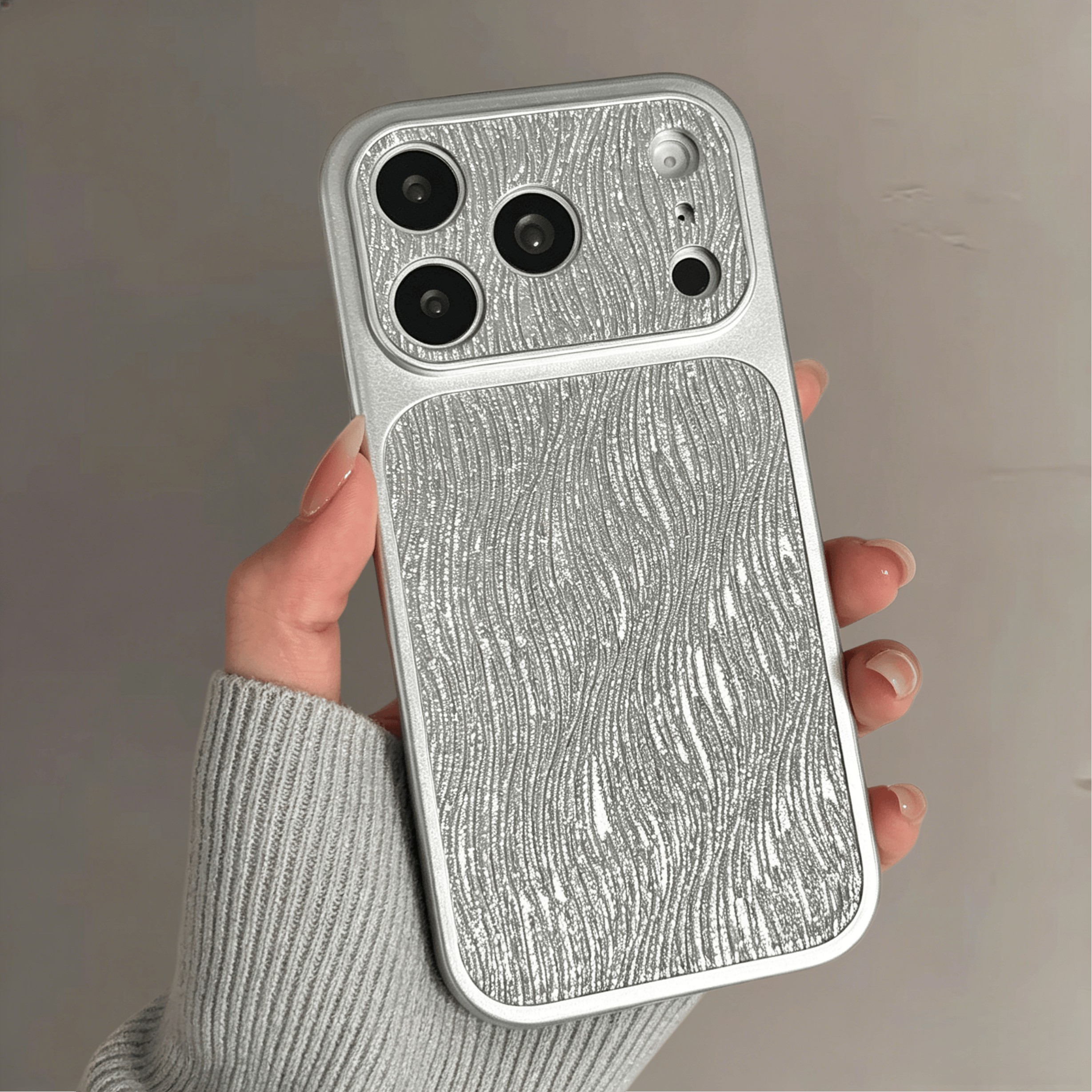 鎏光水波纹手机壳适用讴歌手机壳