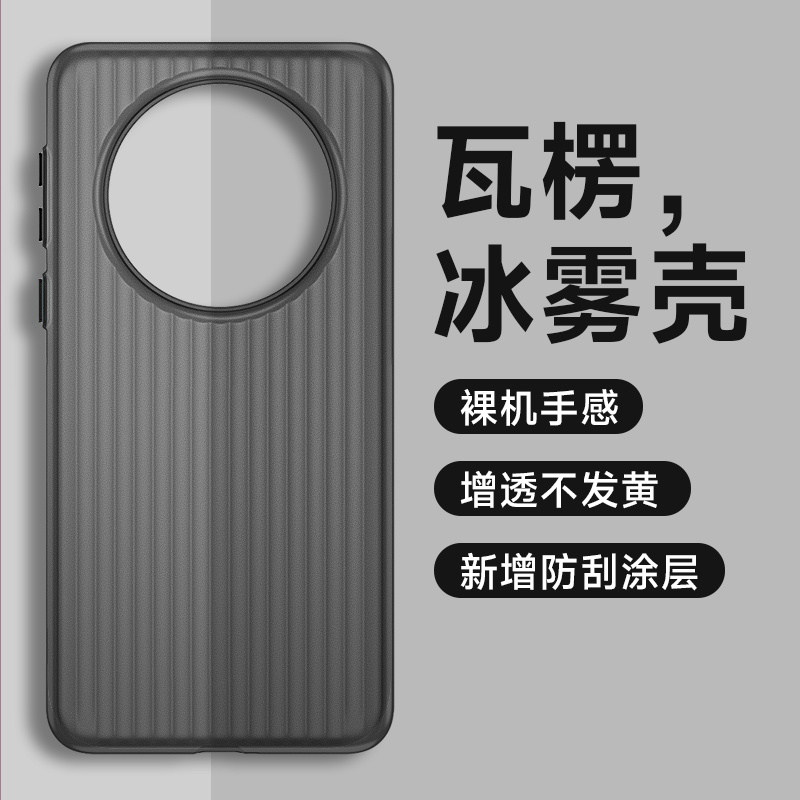 华为Mate60Pro手机壳新款适用mate60pro+超薄magsafe磁吸散热mate60高级磨砂半透明男女潮牌商务壳高级感硬壳