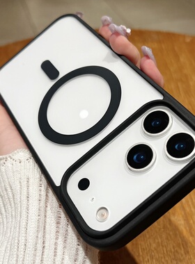 肤感磁吸充电适用iPhone17promax手机壳新款高级感苹果16亚克力15硬壳14情侣13pro简约ins风12男女11保护套xr