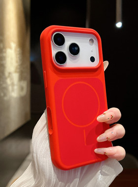 相机按键全包适用iPhone17Promax手机壳新款苹果16细圈磁吸15pro液态硅胶max保护套ip14防摔超火13高级感女款