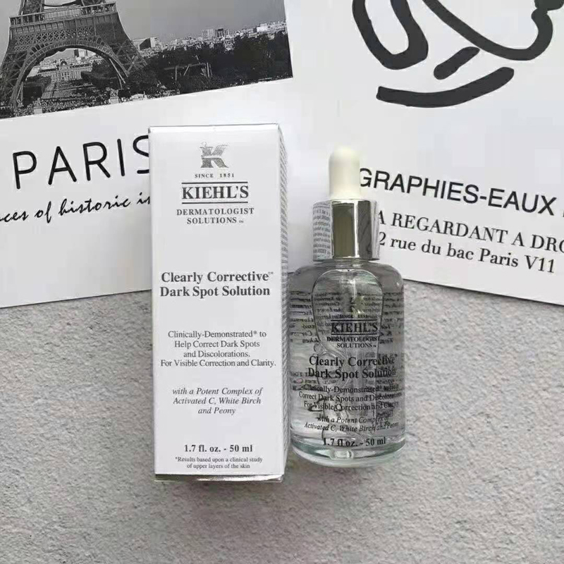 免税店 Kiehl's科颜氏密集焕白VC美白淡斑精华均衡亮肤美白50ml