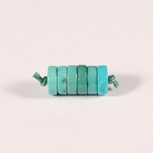 1.23g 6.7x2.3mm 一物一证 天然湖北原矿绿松石直切隔片高瓷级