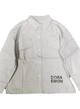 多拉a梦秋季男童衬衫长袖衬衣