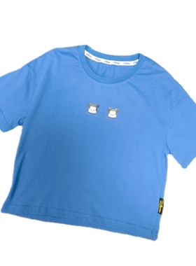 迪夏季男童女童短袖T恤