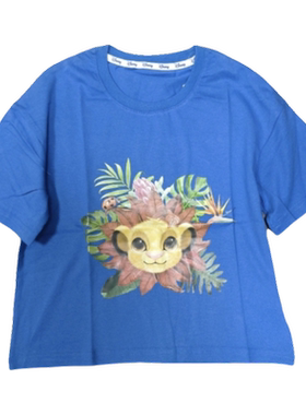 迪夏季男童女童短袖T恤