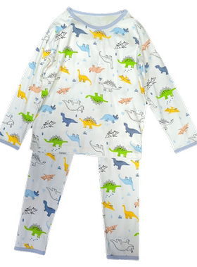 春秋季男童女童家居服套装长袖长裤2件套