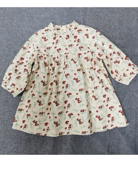 秋季女童甜美印花连衣裙