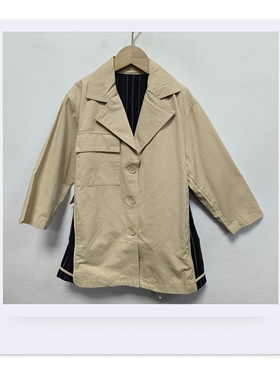 安米莉春秋款男童女童中长款风衣外套