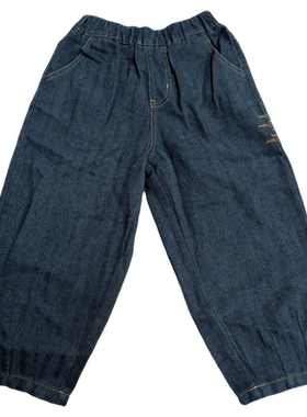 安米莉春秋款男童中大童萝卜牛仔裤宽松版