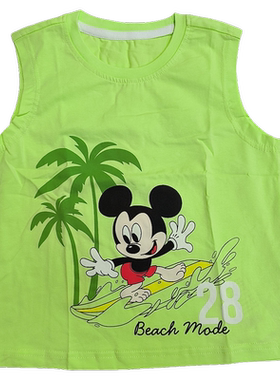 迪夏季男童背心