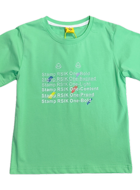 小黄鸭夏季男童女童中大童短袖T恤