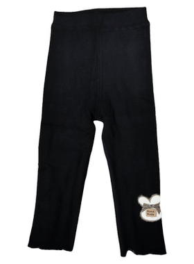 小黑托昵秋冬款女小童加绒打底裤