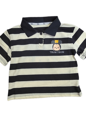 迪夏季男童女童polo衫短袖T恤