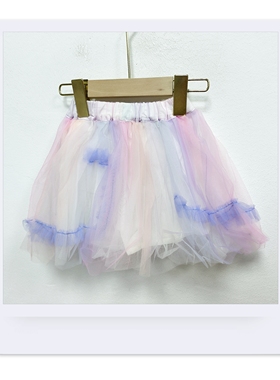 安米莉夏季女童网纱半身裙裤