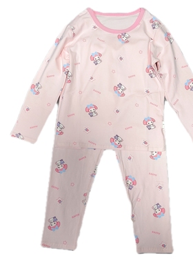 秋季新品男童女童家居服套装秋衣秋裤两件套