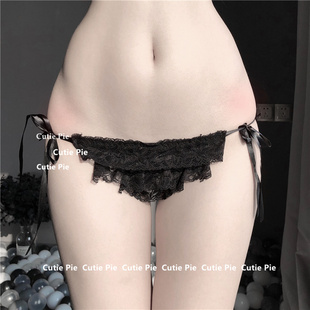 cutie:宫廷贵族女士内裤网纱丝质绸缎性感蕾丝内裤女诱惑纯棉底