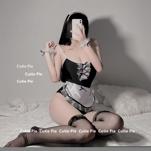 连体性感女佣制服cos蕾丝睡裙