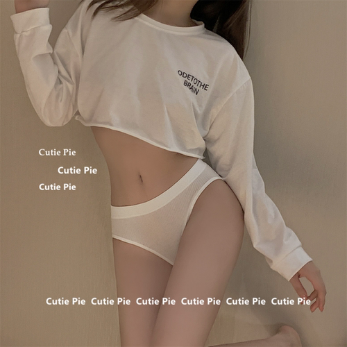 cutie：简约运动风情 日系简约无痕低腰性感夏季薄款女生内裤