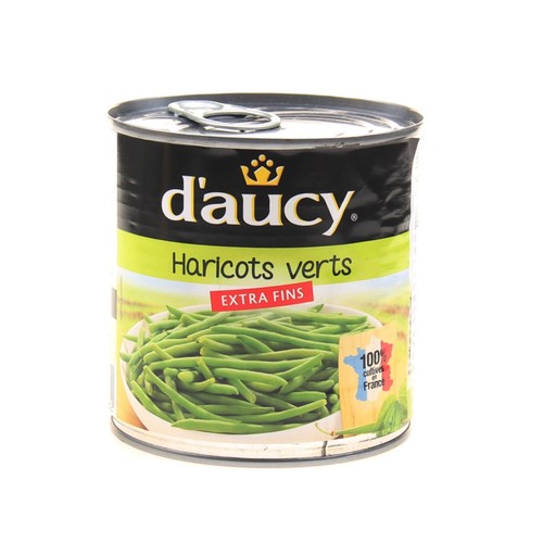 法国进口daucy多蔬青刀豆罐头400g（固形物220g）