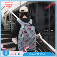 冠军双肩包男女学生书包潮流印花旅行包电脑背包 冠军日版 正品