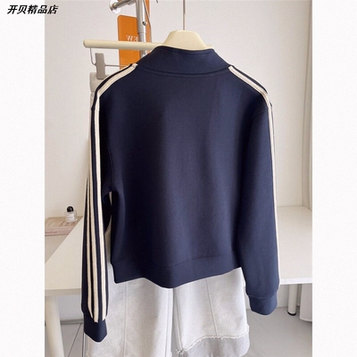 上衣外套休闲拉链新款开衫女款棒球服短款春秋季夹克减龄衣服韩系