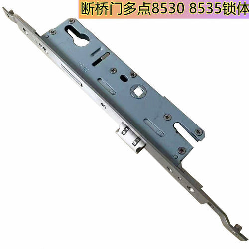 铝合金多点断桥铝门连体锁体