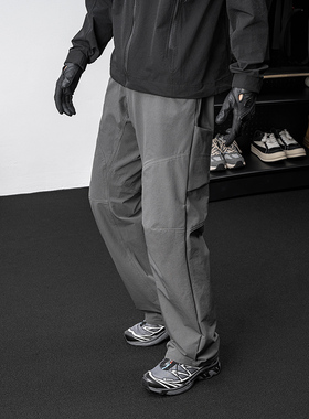 DSRG山系户外3D立体剪裁弯刀裤神裤机能软壳裤冲锋裤拼接直筒长裤