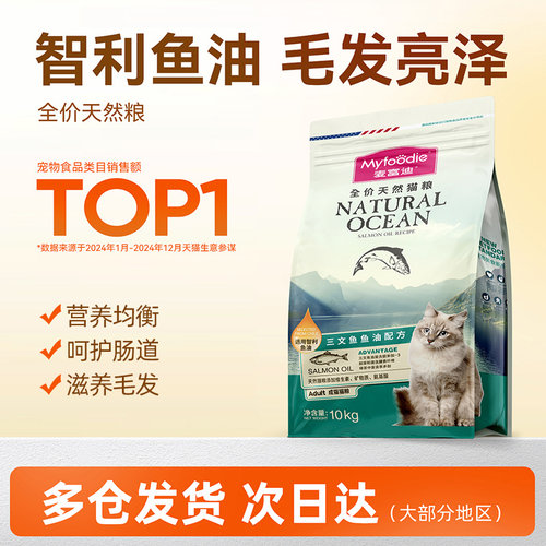 【送货到家】猫粮增肥发腮40斤