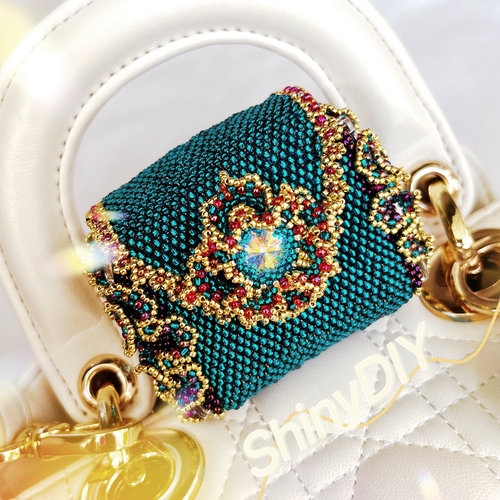 ShinyDIY002蓝绮梦奁「lian」材料包原创设计手工编织串珠首饰